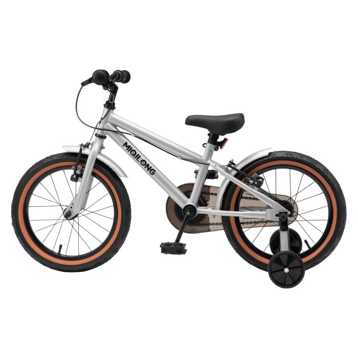 Детский велосипед Miqilong ST 16" серебристый