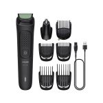 Триммер універсальний Philips Series 3000 для бороды и усов, акум., сталь, черный
