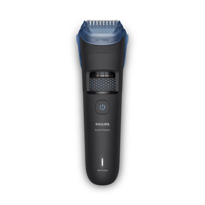 Тример Philips Series 5000, для бороди і вусів, акум., сталь, чорний