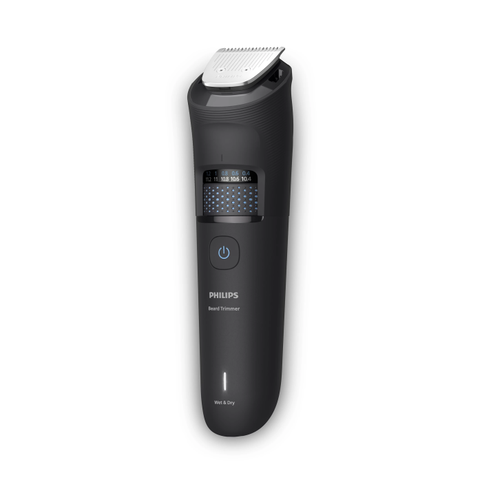 Тример Philips Series 5000, для бороди і вусів, акум., сталь, чорний