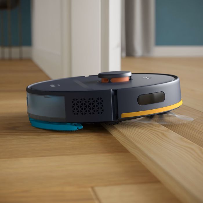 Робот-пилосос Philips Series 2000, h=9.7см, вологе прибирання, конт пил -0.38л, вода -0.3л, автон. робота до 120хв, EPA 11, Wi-Fi, темно-синій