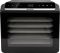 Сушарка для продуктів Gorenje 580Вт, піддонів - 6x1.5см, діаметр - 25см, макс - 75°С, дисплей, пластик+метал, чорний