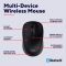 Мышь Trust Yvi+ Compact Multi-Device, WL/BT/USB-A, черный