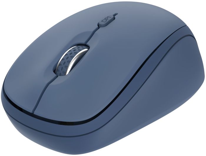 Мышь Trust Yvi+ Compact Multi-Device, WL/BT/USB-A, синий