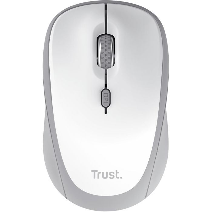 Мышь Trust Yvi+ Compact Multi-Device, WL/BT/USB-A, белый
