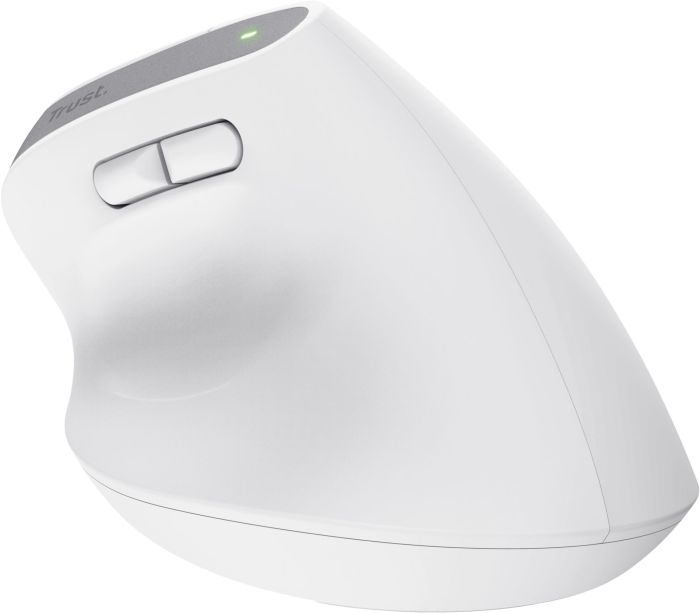 Мышь Trust Bayo+ Multidevice Ergonomic, BT/WL/USB-A, біла