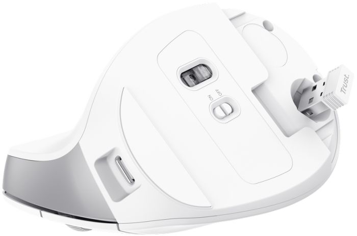 Мышь Trust Bayo II Ergonomic, WL, белый