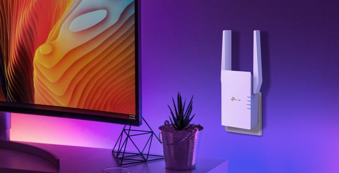 Расширитель покрытия WiFi TP-LINK  AX3000, 1хGE, MESH TP-Link RE705X