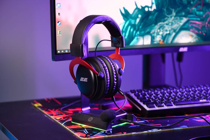 Гарнитура игровая 2E GAMING HG355, 7.1, mini-jack/dual 3.5мм/USB-A, 1.5/1.5/0.2м, чёрный