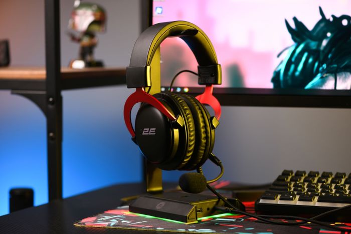 Гарнитура игровая 2E GAMING HG355, 7.1, mini-jack/dual 3.5мм/USB-A, 1.5/1.5/0.2м, чёрный