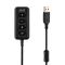 Гарнитура игровая 2E GAMING HG355, 7.1, mini-jack/dual 3.5мм/USB-A, 1.5/1.5/0.2м, чёрный