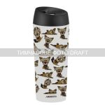 Термокухоль Ardesto Coffee Time Yorkie 450мл, нержавіюча сталь, бежевий