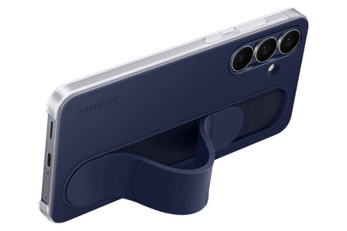 Чехол Samsung для Galaxy S25 FE (S731), Standing Grip case, синий темный