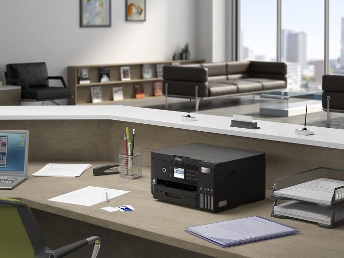 МФУ ink color A4 Epson EcoTank L6260 33_20 ppm Duplex USB Ethernet Wi-Fi 4 inks Black Pigment