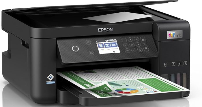 МФУ ink color A4 Epson EcoTank L6260 33_20 ppm Duplex USB Ethernet Wi-Fi 4 inks Black Pigment