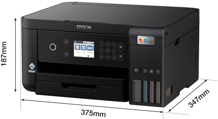 МФУ ink color A4 Epson EcoTank L6260 33_20 ppm Duplex USB Ethernet Wi-Fi 4 inks Black Pigment