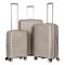 Чемодан 2E, Aero, полипропилен, малый, 35/44 л, TSA, 4 колеса, EXP, серо-коричневый