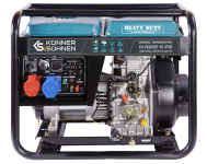 Генератор дизельний Konner&Sohnen KS 8102HDE-1/3 ATSR (EURO II), 230/400В, 5.5/6.5кВт, електростартер, передстартовий підігрів, 117кг