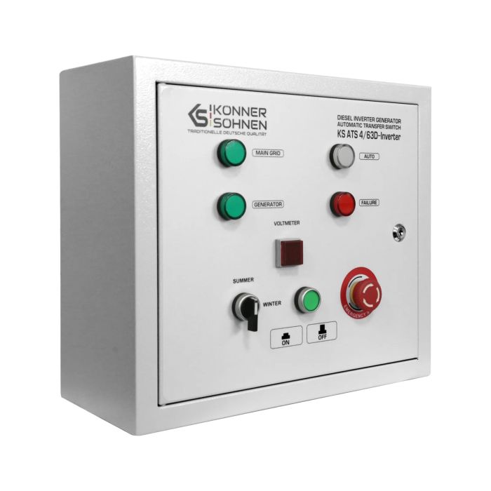 Блок автоматического ввода резерва Konner&Sohnen KS ATS 4/63D-Inverter, 230/400В, 230В 14,5кВт, 63А, 400В 41,5кВт, IP21, 9,3кг