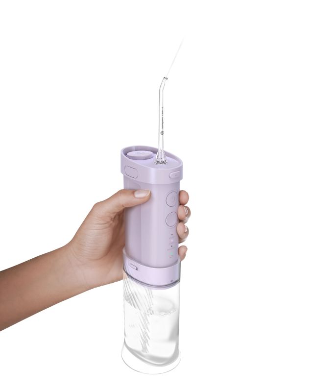 Ирригатор Philips Sonicare Compact Flosser 1000, чаша 200 мл, складной , фиолетовый