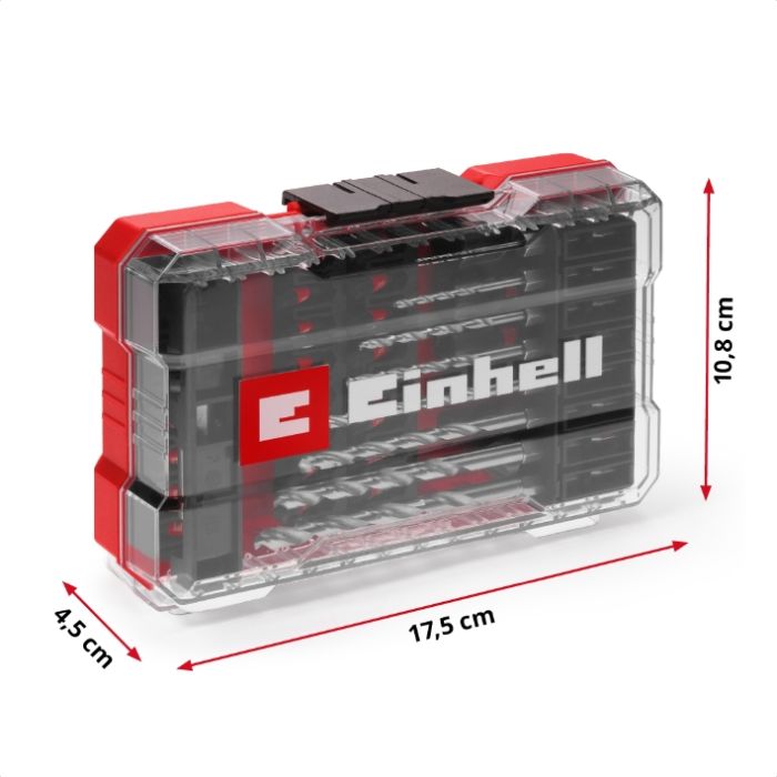Набор ударных битов и сверл по металлу Einhell39 шт M-Case 0.64кг