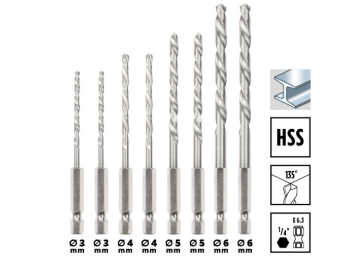 Набір ударних біт і свердл Einhell 95шт XL-Box 1.5кг
