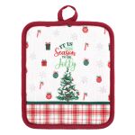 Прихватка Ardesto Christmas Tree 18х20см, 100% поліестер (верх), 100% бавовна (низ), зелений