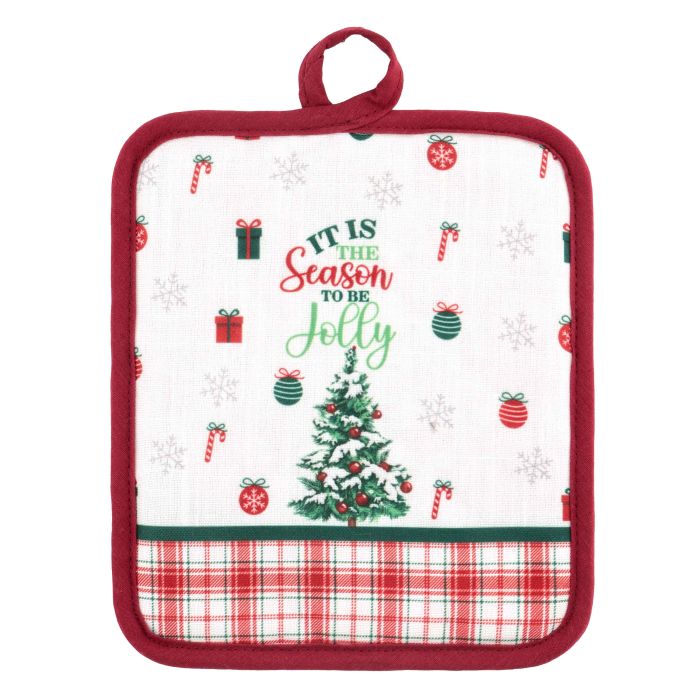 Прихватка Ardesto Christmas Tree 18х20см, 100% поліестер (верх), 100% бавовна (низ), зелений