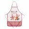 Фартух Ardesto Christmas Gingerbread 60х80см, 100% поліестер, червоний