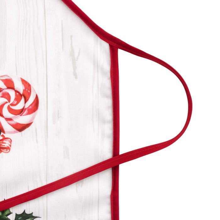 Фартук Ardesto Christmas Gingerbread 60х80см, 100% полиэстер, красный
