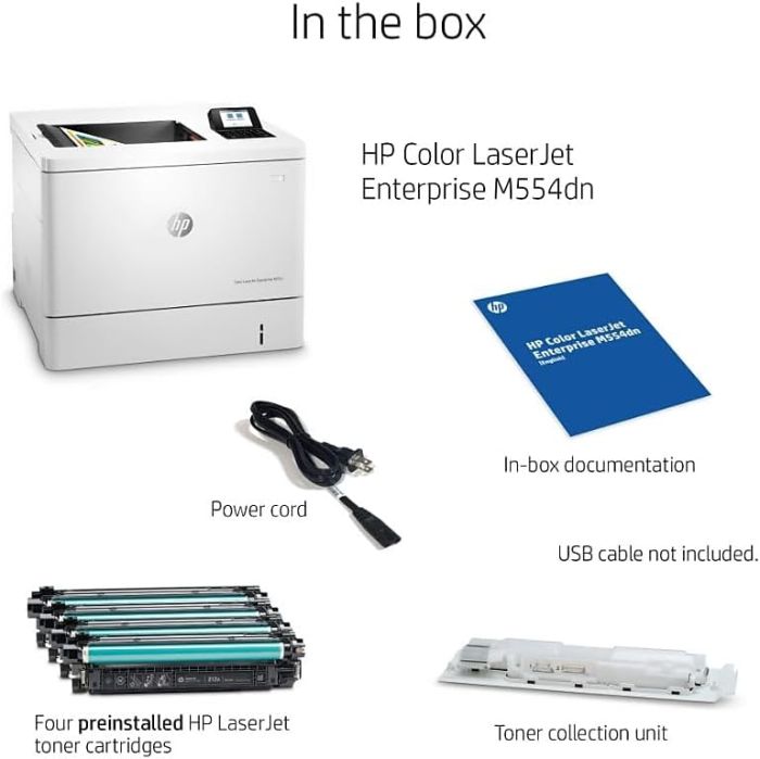 Принтер А4 HP Color LaserJet Enterprise M554dn