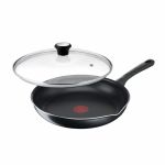Сковорода з кришкою Tefal Day by Day, 20см, з кришкою, алюміній, бакеліт, скло, чорний