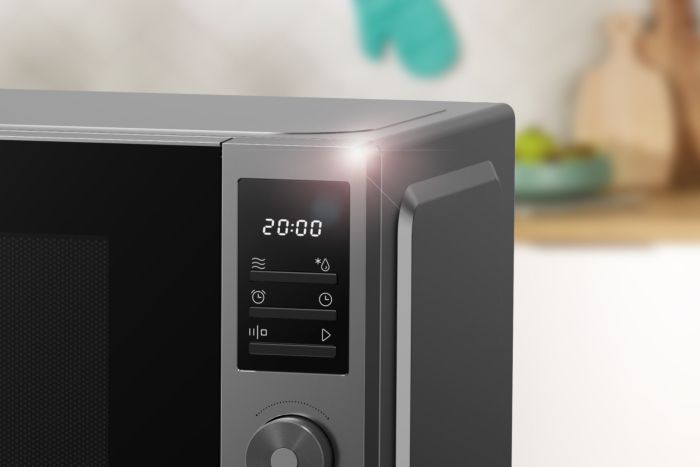 Микроволновая печь Gorenje, 20л, электр. управл., 700Вт, дисплей, нерж