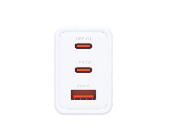 Зарядний пристрій мережевий   65Вт GaN 2хUSB-С, 1xUSB-A, білий D-Link DCP-651