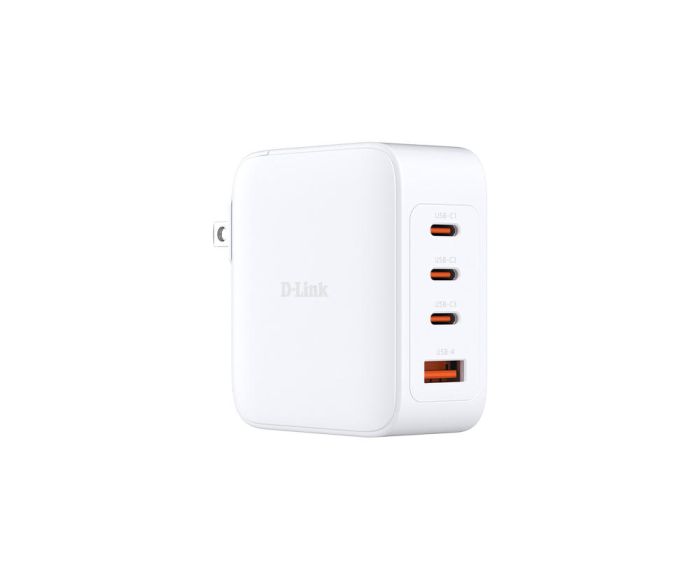 Зарядний пристрій мережевий   140Вт GaN 3хUSB-С, 1xUSB-A, білий D-Link DCF-141