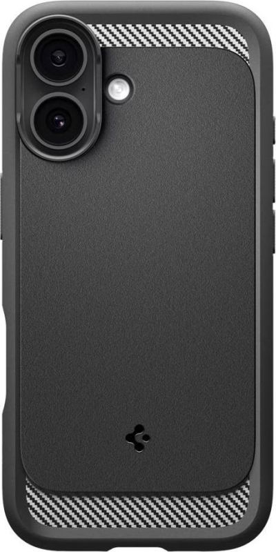 Чехол Spigen для iPhone 17, Rugged Armor MagFit, Matte Black
