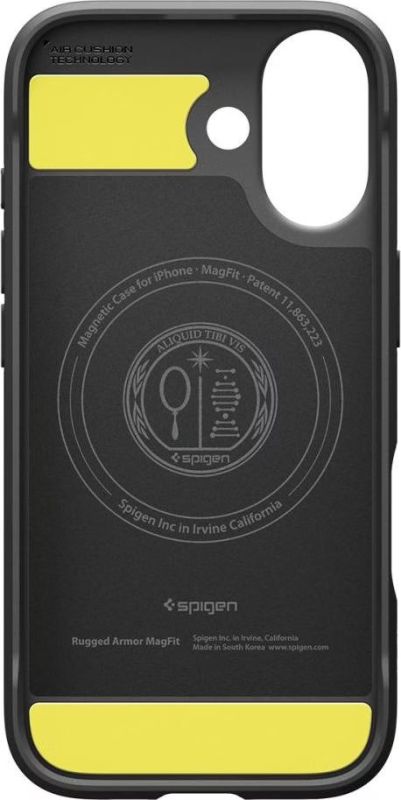 Чехол Spigen для iPhone 17, Rugged Armor MagFit, Matte Black