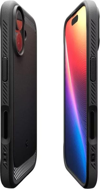 Чехол Spigen для iPhone 17, Rugged Armor MagFit, Matte Black