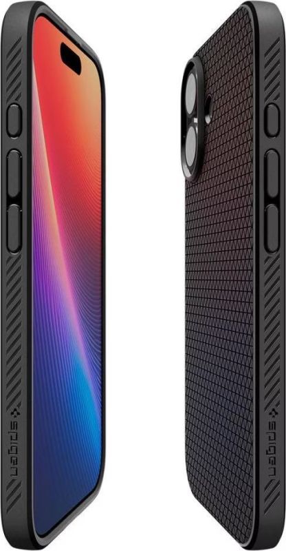 Чехол Spigen для iPhone 17, Liquid Air, Matte Black