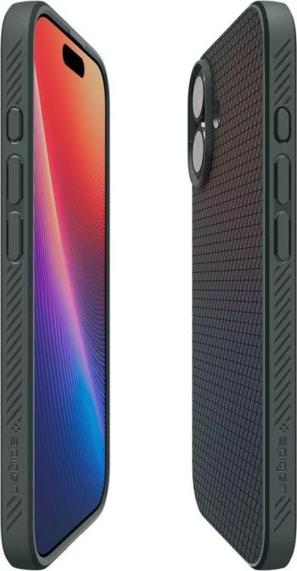 Чохол Spigen для iPhone 17, Liquid Air, Abyss Green
