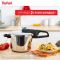 Скороварка Tefal Secure Trendy, 8л, с паровой корзинкой, нержавеющая сталь, пластик