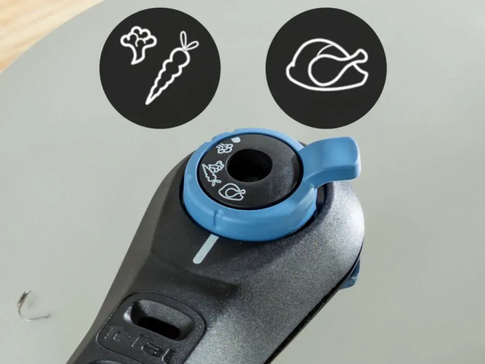Скороварка Tefal Secure Trendy, 8л, с паровой корзинкой, нержавеющая сталь, пластик
