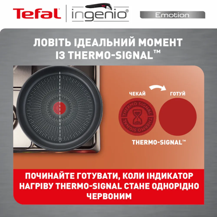 Набор посуды Tefal Ingenio Emotion, 22пр., нержавеющая сталь, стекло, пластик, бакелит, серебристый