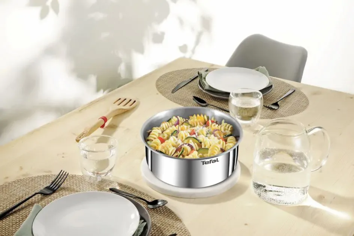 Набор посуды Tefal Ingenio Emotion, 22пр., нержавеющая сталь, стекло, пластик, бакелит, серебристый