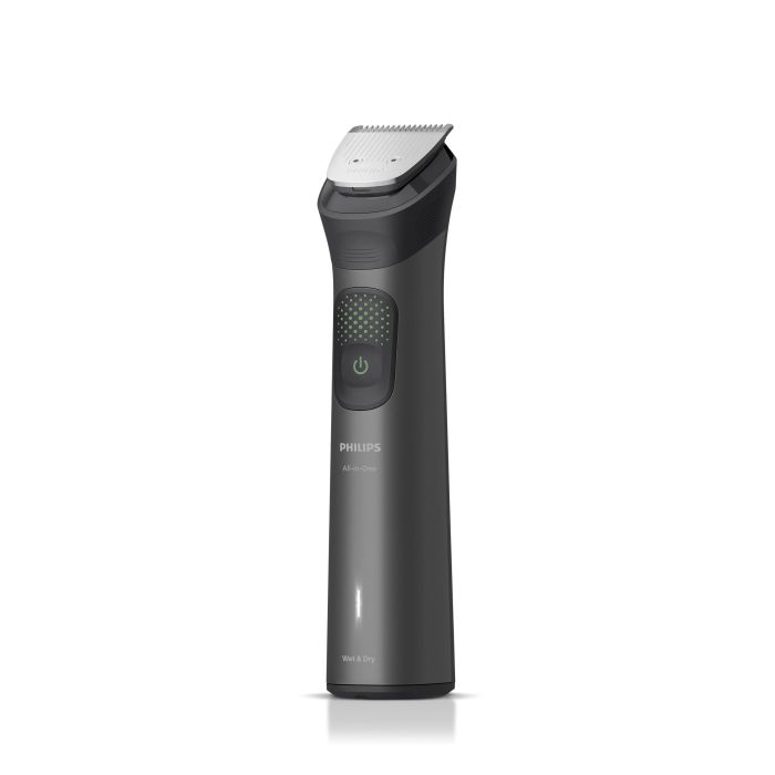 Триммер Philips Series 9000 для бороды, усов,головы, тела, интим.зон, насадок-15, OneBlade в компл., сталь, серый