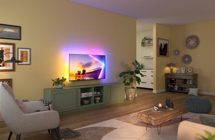 Телевізор 43" Philips QLED 4K 60Hz Smart Titan OS Black Ambilight