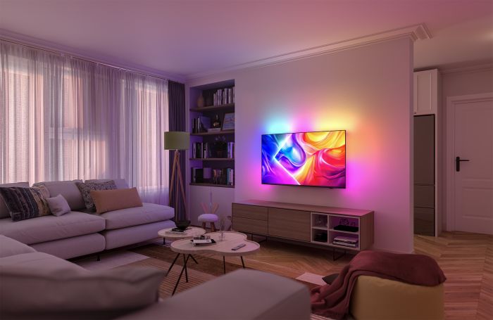 Телевизор 55" Philips QLED 4K 144Hz Smart Titan OS Black Ambilight