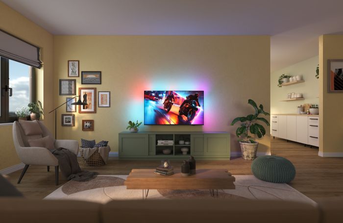 Телевизор 55" Philips MiniLED 4K 144Hz Smart Titan OS Black Ambilight