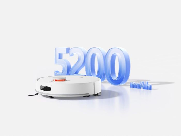 Робот-пилосос Xiaomi H40, h=9.7см, вологе прибирання, конт пил -0.4л, автон. робота до 180хв, білий