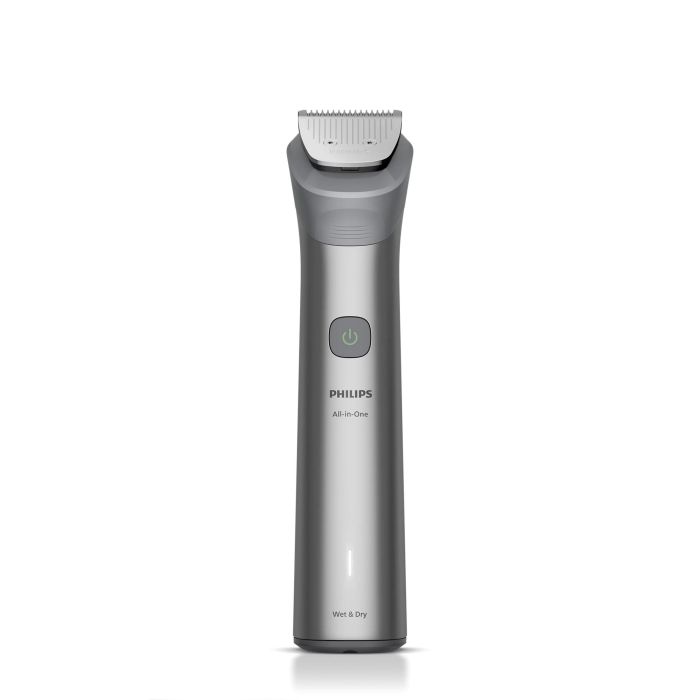 Тример Philips Series 5000, для бороди, голови та тіла, насадок-11, сталь, сірий